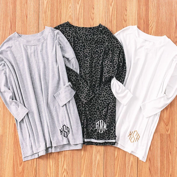 Monogrammed Oversized Tunic 2 Monogrammed Oversized Tunic - Image 2