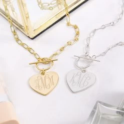 Personalized Heart Pendant Necklace -Fashion Clothing Store f3X heart pendant necklaces with perfume