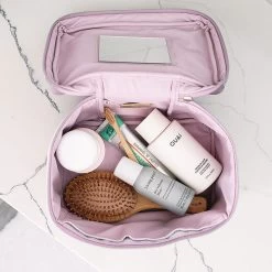 Monogrammed Bow Train Case -Fashion Clothing Store fBm inside of mauve bow train case