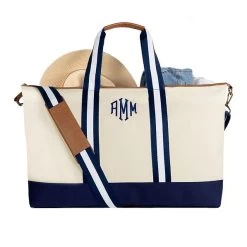 Monogrammed Canvas Weekender