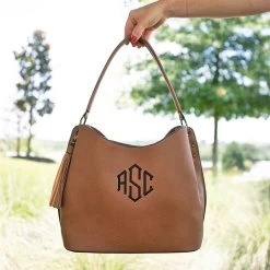 Monogrammed Cheyenne Purse -Fashion Clothing Store fgz brown cheyenne purse hillside