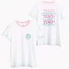 Monogrammed Teacher T-Shirt