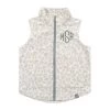 Monogrammed Kids Leopard Fleece Vest