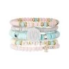 Monogrammed Faith Bracelet Set