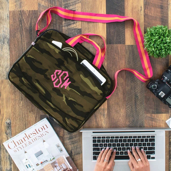 Monogrammed Laptop Bag 6 Monogrammed Laptop Bag - Image 6