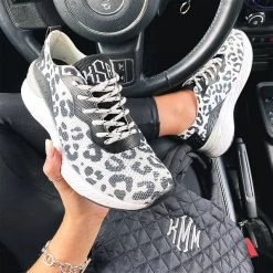 Monogrammed Leopard Sneakers 21 Monogrammed Leopard Sneakers -Fashion Clothing Store gs9 black and white leopard sneakers in car