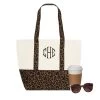 Monogrammed Pattern Canvas Tote