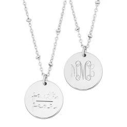 Monogrammed Faith Necklace