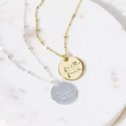Monogrammed Faith Necklace 7 Monogrammed Faith Necklace -Fashion Clothing Store h6e monogrammed faith over fear necklace on dish