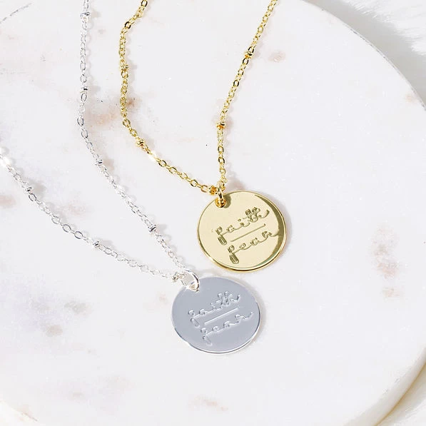 Monogrammed Faith Necklace 3 Monogrammed Faith Necklace - Image 3
