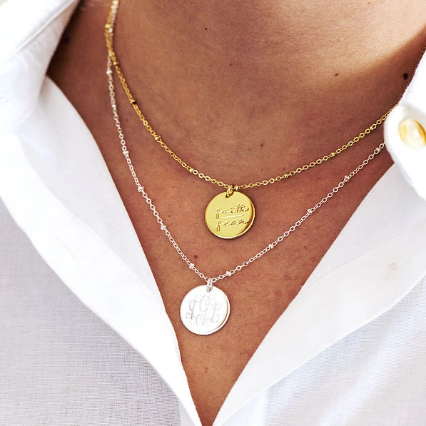 Monogrammed Faith Necklace 2 Monogrammed Faith Necklace - Image 2