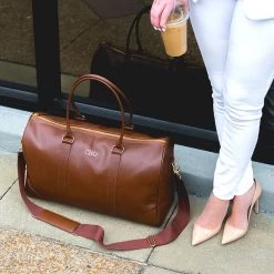 Monogrammed Weekender -Fashion Clothing Store h7D womens leather duffel
