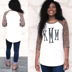 Monogrammed Raglan Tunic 11 Monogrammed Raglan Tunic -Fashion Clothing Store hvK front and back of raglan tunic
