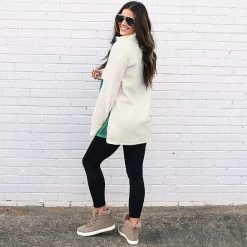 Monogrammed Colorblock Fleece Pullover -Fashion Clothing Store iHc side of spruce colorblock fleece pullover