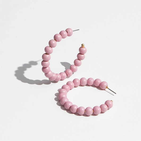 Beaded Hoop Earrings 1 Beaded Hoop Earrings