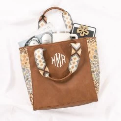 Monogrammed Purse Tote -Fashion Clothing Store ilr monogrammed maple leopard purse tote with accessories