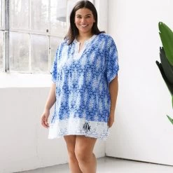 Monogrammed Nantucket Cover Up -Fashion Clothing Store j8m navy paisley nantucket cover up