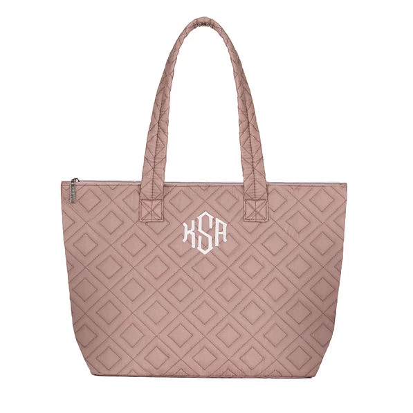 Monogrammed Quilted Tote 1 Monogrammed Quilted Tote