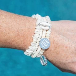 Monogrammed Aloha Bracelet Stack 7 Monogrammed Aloha Bracelet Stack -Fashion Clothing Store jo0 aloha bracelet stack on arm
