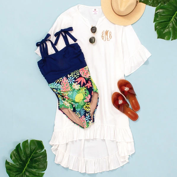 Monogrammed Ruffle Cover Up 5 Monogrammed Ruffle Cover Up - Image 5