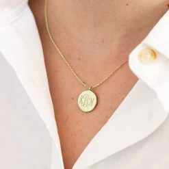 Monogrammed Bee Necklace -Fashion Clothing Store kxP bee pendant necklace with button up