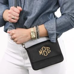 Monogrammed Stadium Approved Crossbody -Fashion Clothing Store lkM details of monogammed black stadium concert approved crossbody bag