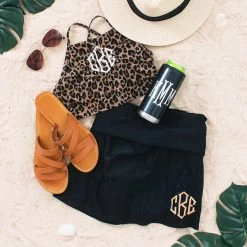 Monogrammed Swim Skirt -Fashion Clothing Store m58 black swim skirt beach outfit