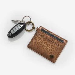 Metallic Leopard Card Case