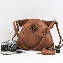 Monogrammed Convertible Backpack 8 Monogrammed Convertible Backpack -Fashion Clothing Store mDM brown convertible backpack with props