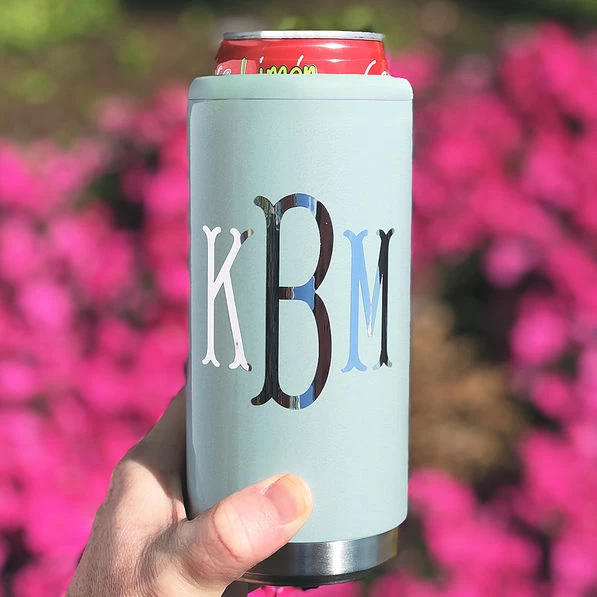 Monogrammed Slim Can Koolie 9 Monogrammed Slim Can Koolie - Image 9