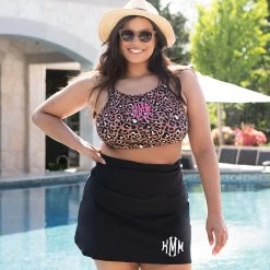 Monogrammed Swim Skirt