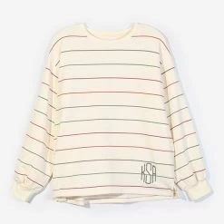 Monogrammed Puff Sleeve Sweatshirt