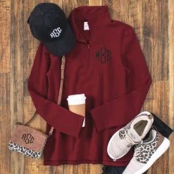 Monogrammed Pullover Sweatshirt 7 Monogrammed Pullover Sweatshirt -Fashion Clothing Store nRc crimson pullover sweatshirt ootd