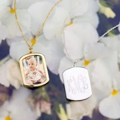 Personalized Photo Necklace -Fashion Clothing Store nbV duo photo necklace