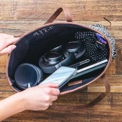 Monogrammed Dottie Tote Bag -Fashion Clothing Store nme inside dottie tote bag