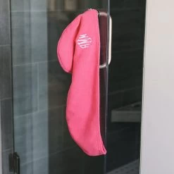 Monogrammed Hair Towel Wrap 13 Monogrammed Hair Towel Wrap -Fashion Clothing Store nsw hot pink microfiber towel on shower door