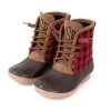 Monogrammed Kids Buffalo Plaid Duck Boots