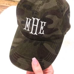 Monogrammed Baseball Hat 15 Monogrammed Baseball Hat -Fashion Clothing Store opF holding monogrammed camo baseball hat