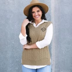 Monogrammed Sweater Vest