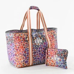 Monogrammed Wristlet Pouch -Fashion Clothing Store pXL harvest leopard wristlet pouch with extra large tote bag white thread option