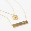 Monogrammed Compass Necklace