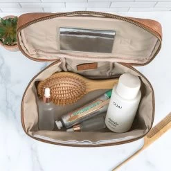 Personalized Train Case -Fashion Clothing Store poe inside of brown train case