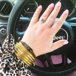 Monogrammed Suede Bracelet -Fashion Clothing Store q0d brown suede bracelet jeep