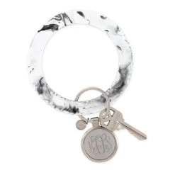 Monogrammed Large Key Ring