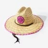 Monogrammed Straw Hat