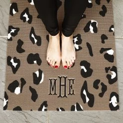 Monogrammed Yoga Mat 5 Monogrammed Yoga Mat -Fashion Clothing Store qxh monogrammed yoga mat in leopard