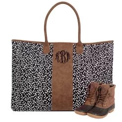 Monogrammed Dottie Weekender