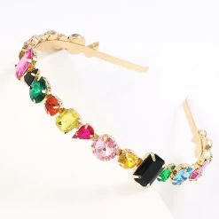 Statement Headband -Fashion Clothing Store rqA multi colored gold headband