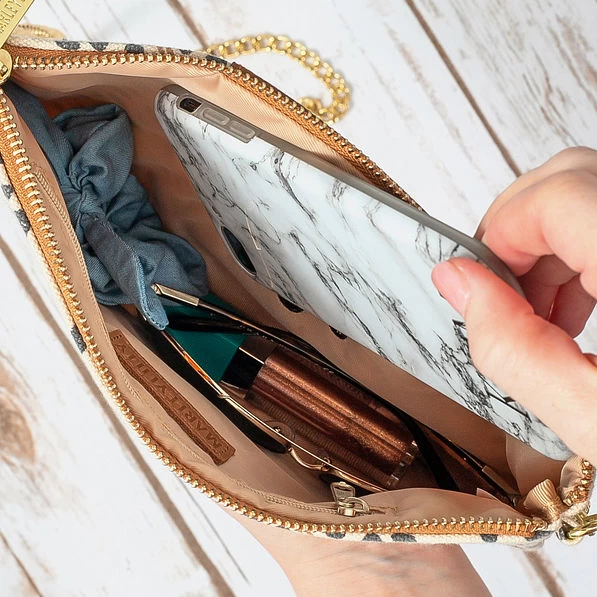 Monogrammed Leopard Print Clutch 6 Monogrammed Leopard Print Clutch - Image 6