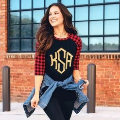 Monogrammed Raglan Tunic
